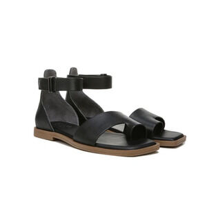 Franco Sarto Black Sandals with Adjustable Ankle Strap